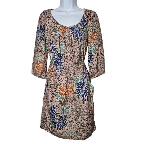 Anthropologie Corey Dresses & Skirts - Anthropologie Corey Lynn Calter Silk Floral Dress Pockets 3/4 Sleeve Women's 0